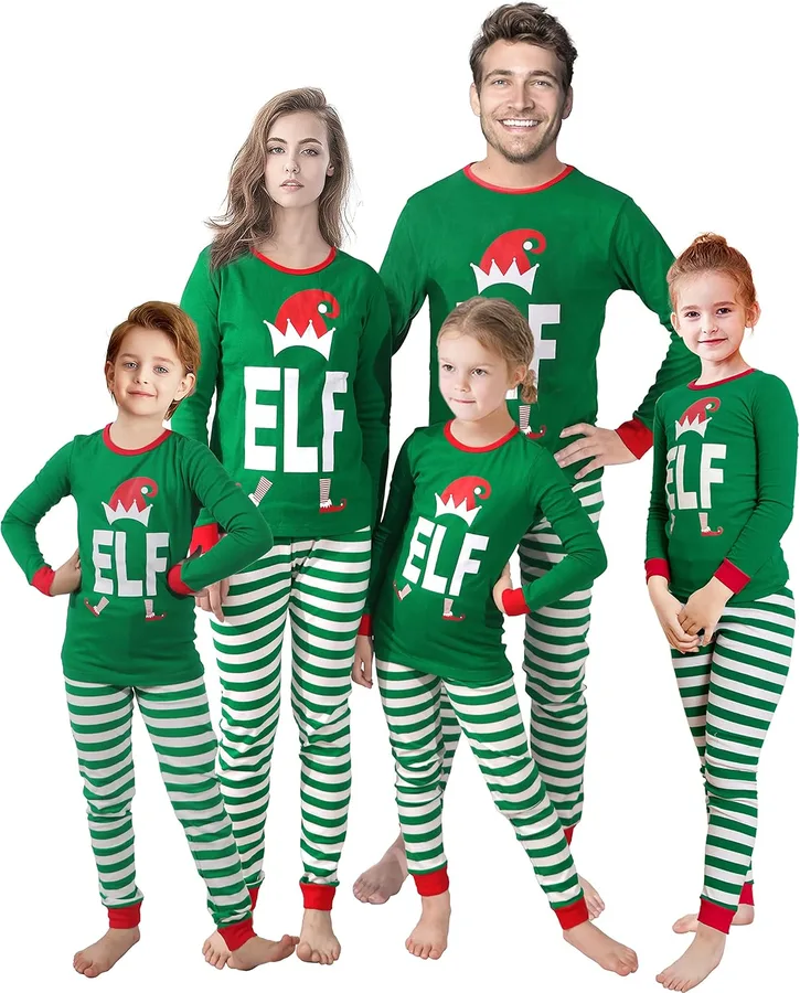 15. Family Feeling Matching Family Christmas Pajamas