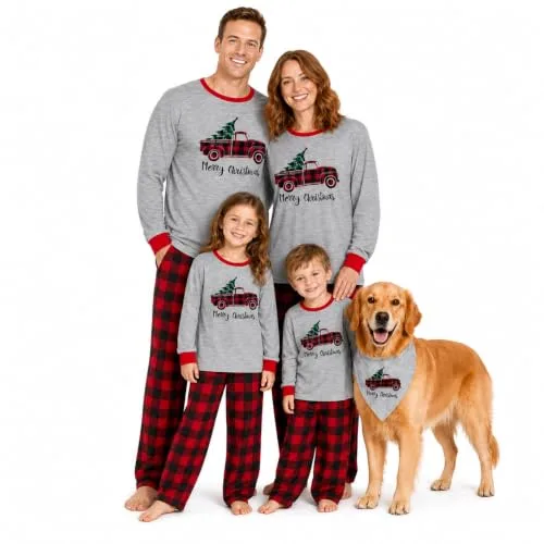 3. IFFEI Matching Christmas Sleepwear Reindeer
