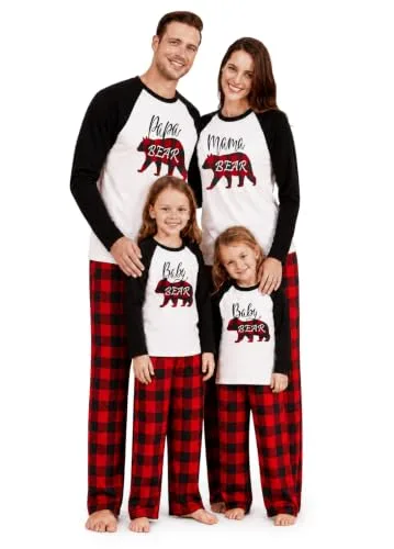 4. IFFEI Matching Pajamas Christmas Sleepwear