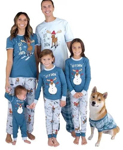 13. LazyOne Matching Dog & Owner Holiday Pajamas (Reindeer/Novelty Prints)