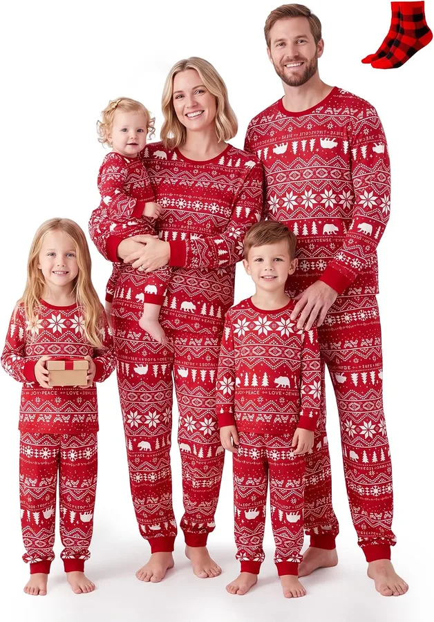 10. PatPat Family Christmas Pajamas Matching Sets