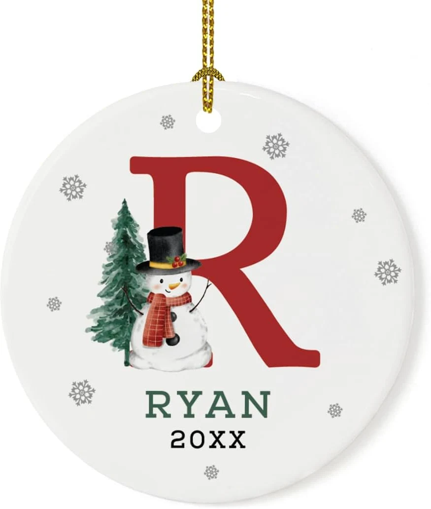 Andaz Press Personalized Porcelain Christmas