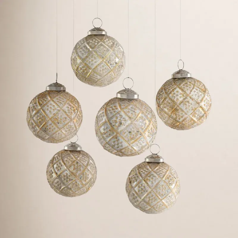14. Personalized Family Name Christmas Ball Ornament