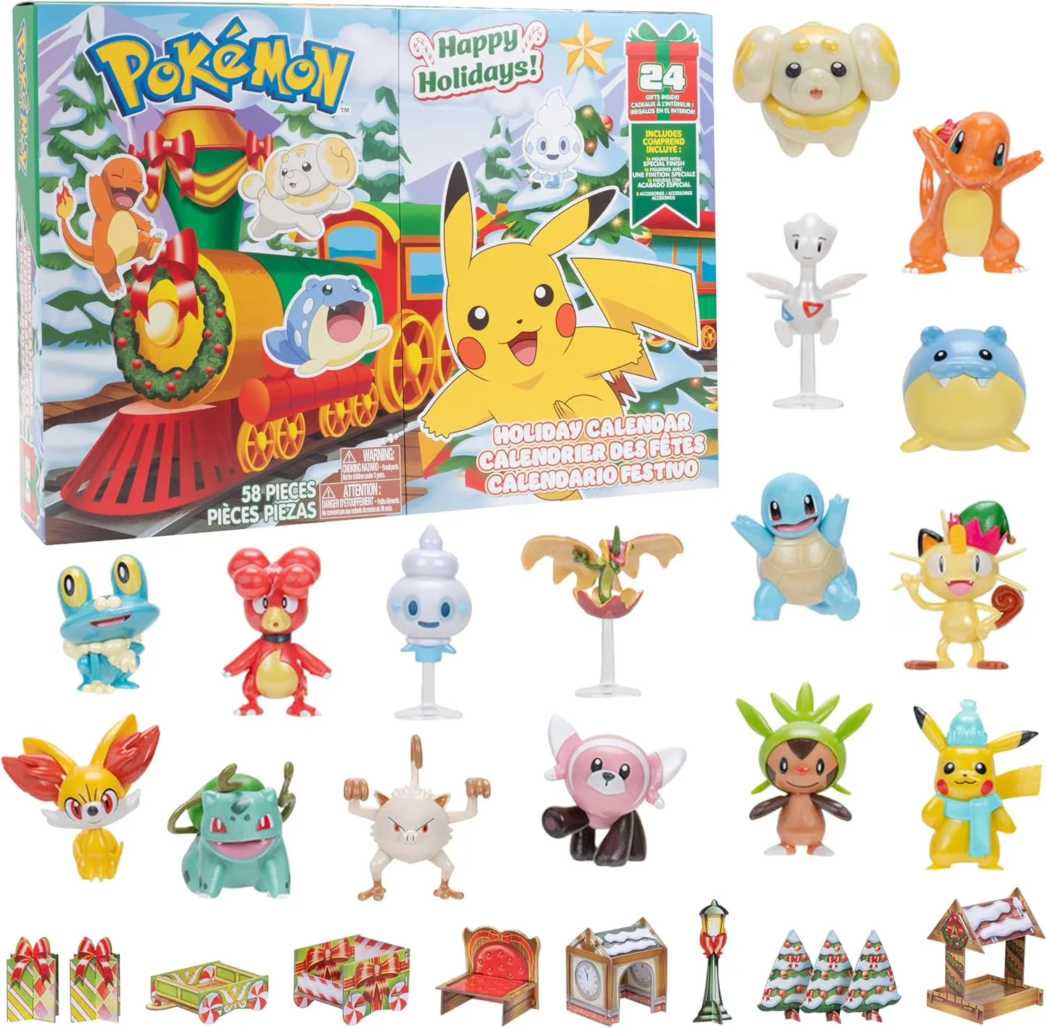 2. Pokémon Holiday Advent Calendar (24-Piece Figure Set)
