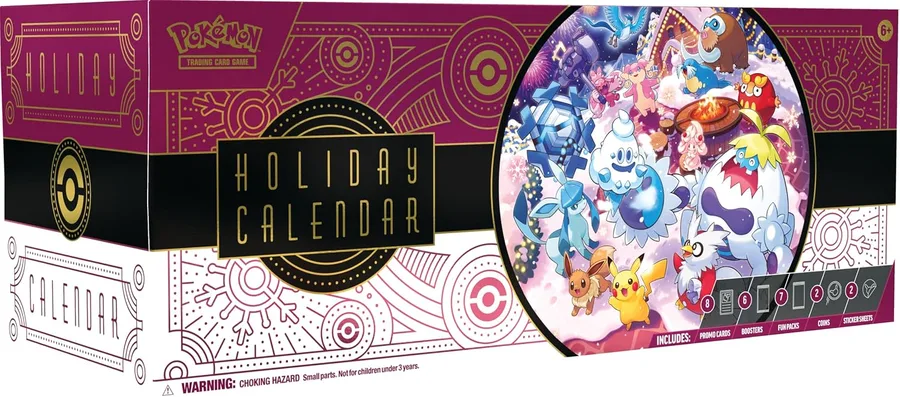 1. Pokémon TCG: Holiday Calendar (2025 Edition — Glaceon & Alolan Vulpix)