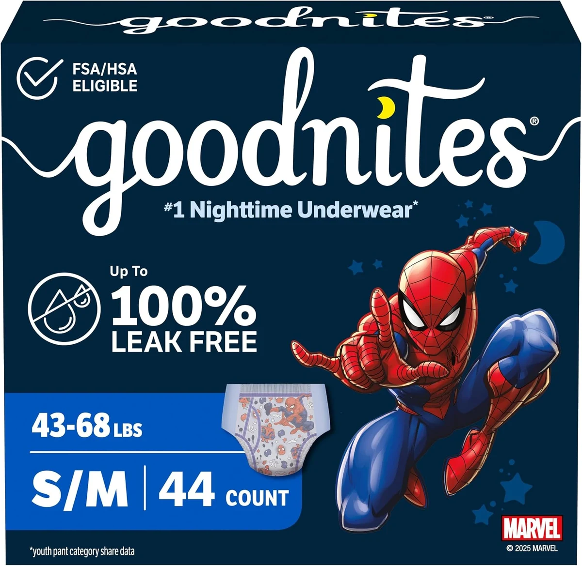 13. Goodnites Nighttime Bedwetting Underwear