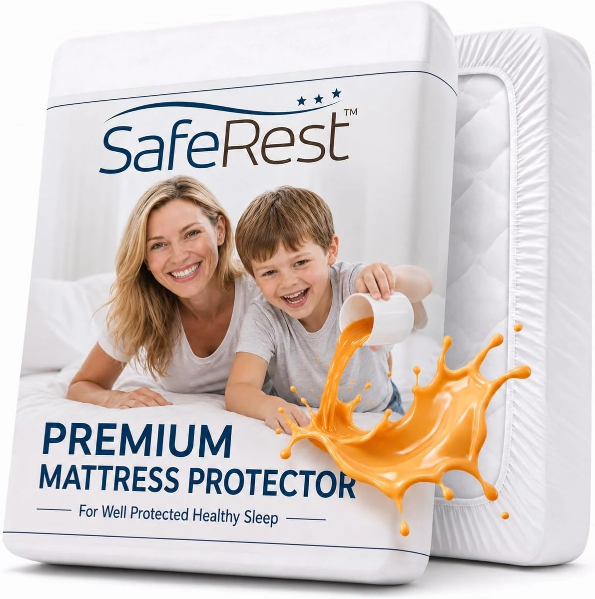17. SafeRest Waterproof Crib & Toddler Mattress Protector