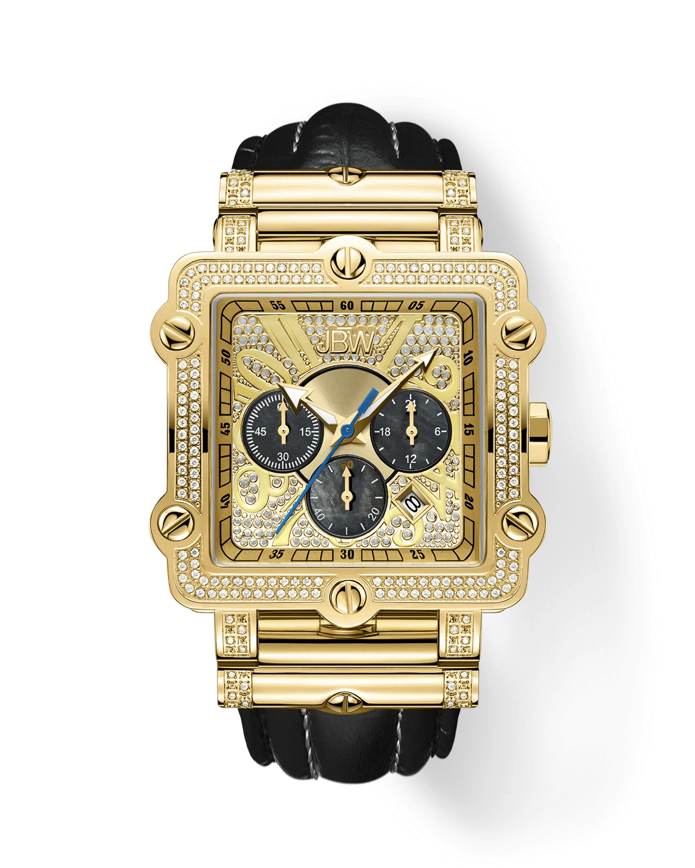 14. JBW Phantom 38mm Diamond Timepiece