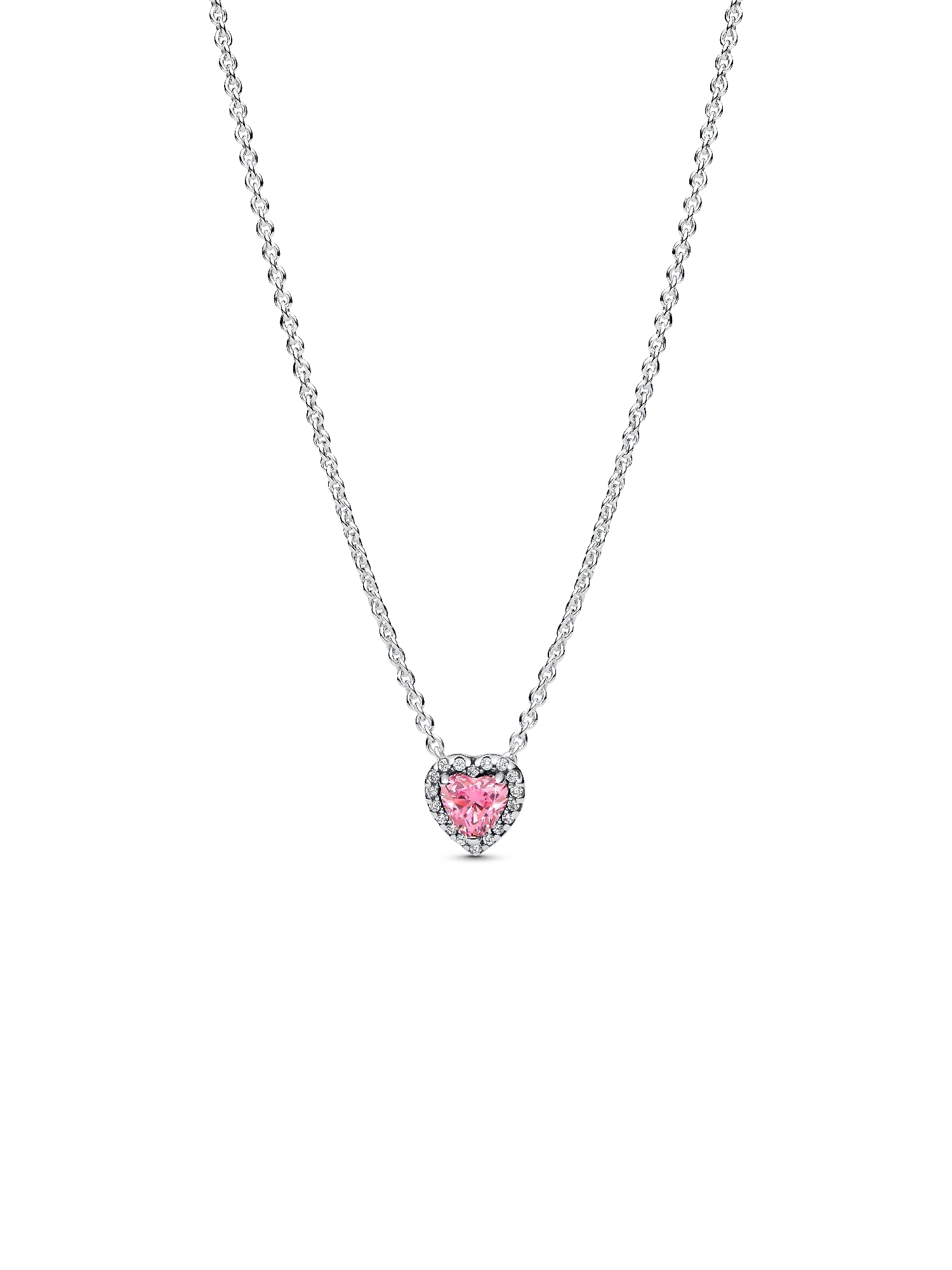8. Pink Elevated Heart Necklace
