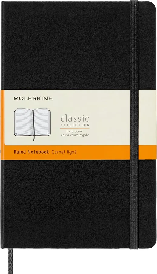 6. Moleskine Classic Large Hardcover Notebook