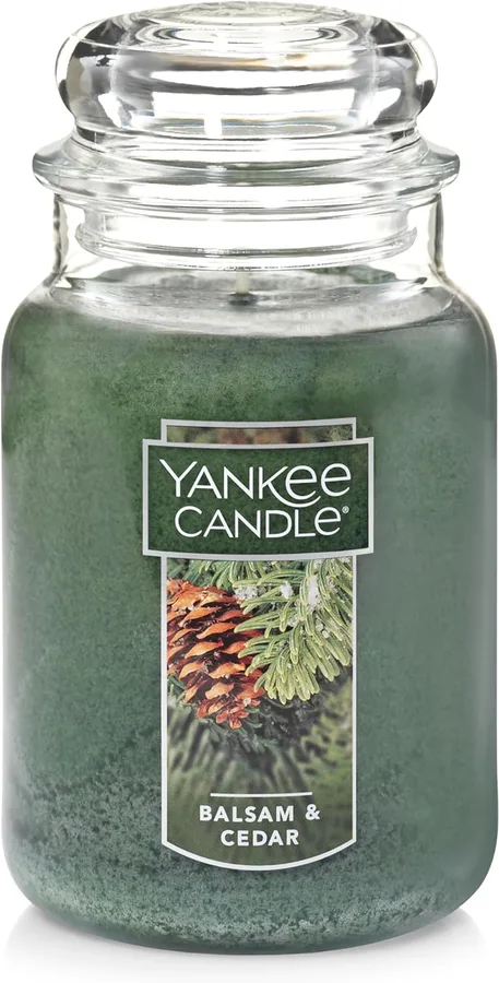 20. Yankee Candle Balsam & Cedar Large Jar Candle