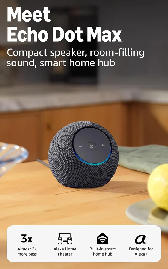 3. Amazon Echo Dot Max