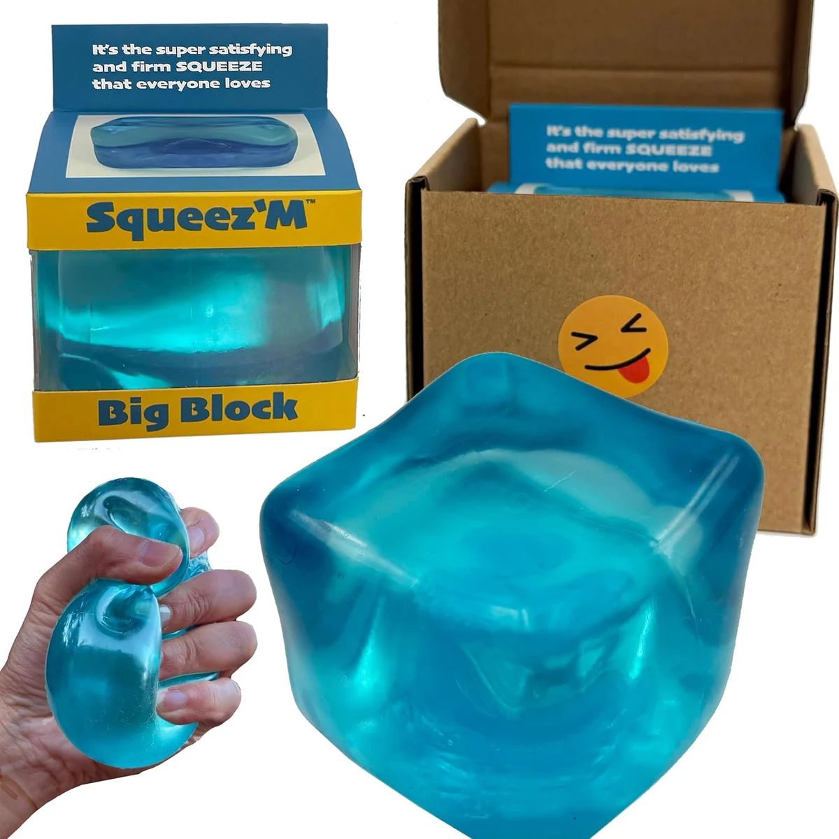 8. Squeez'M BigBlok Stress Cube