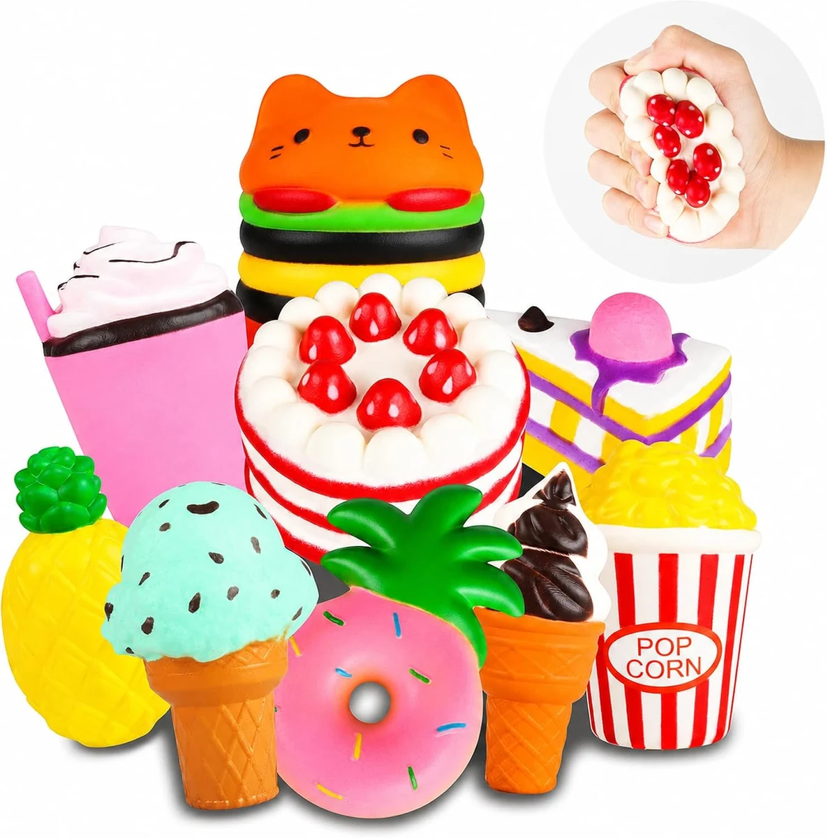 5. YOYI Jumbo Food Squishies Set