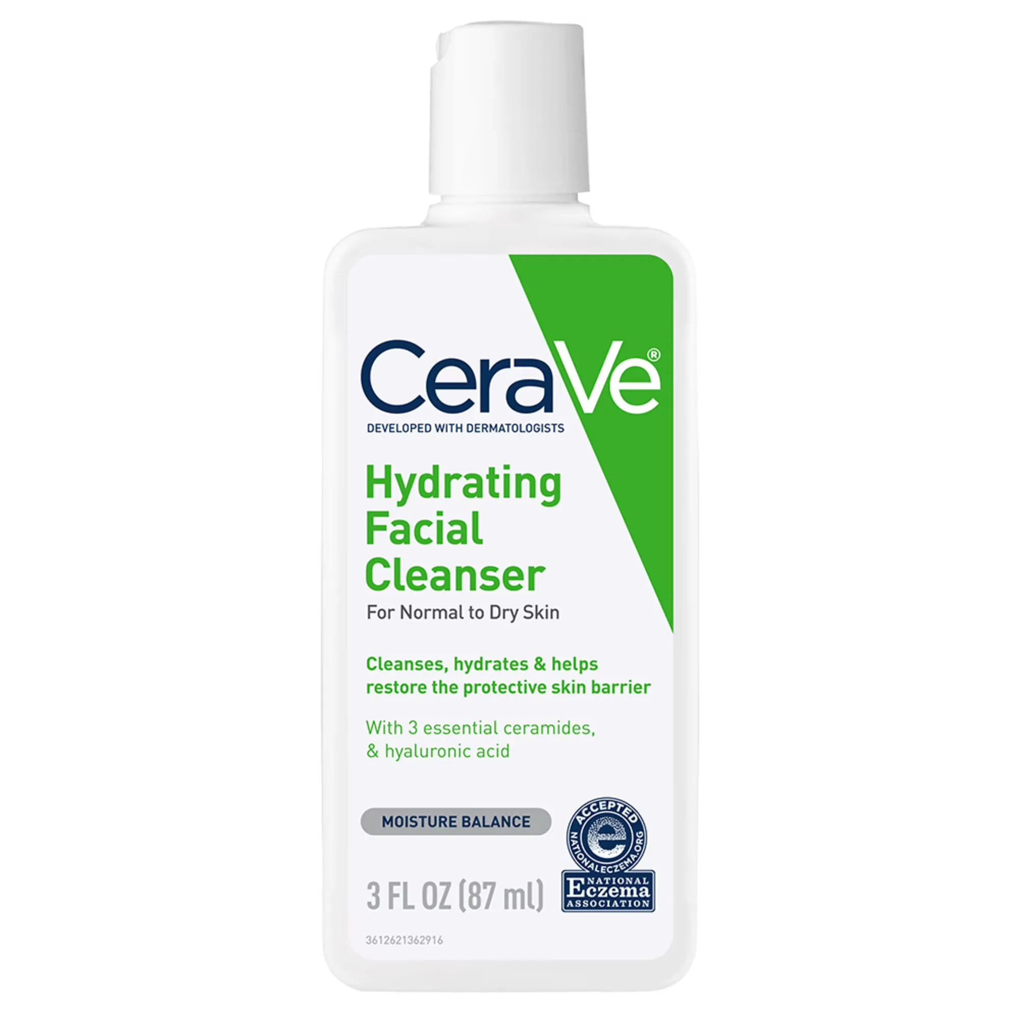 8. CeraVe Hydrating Facial Cleanser (Travel Size) — 3 oz