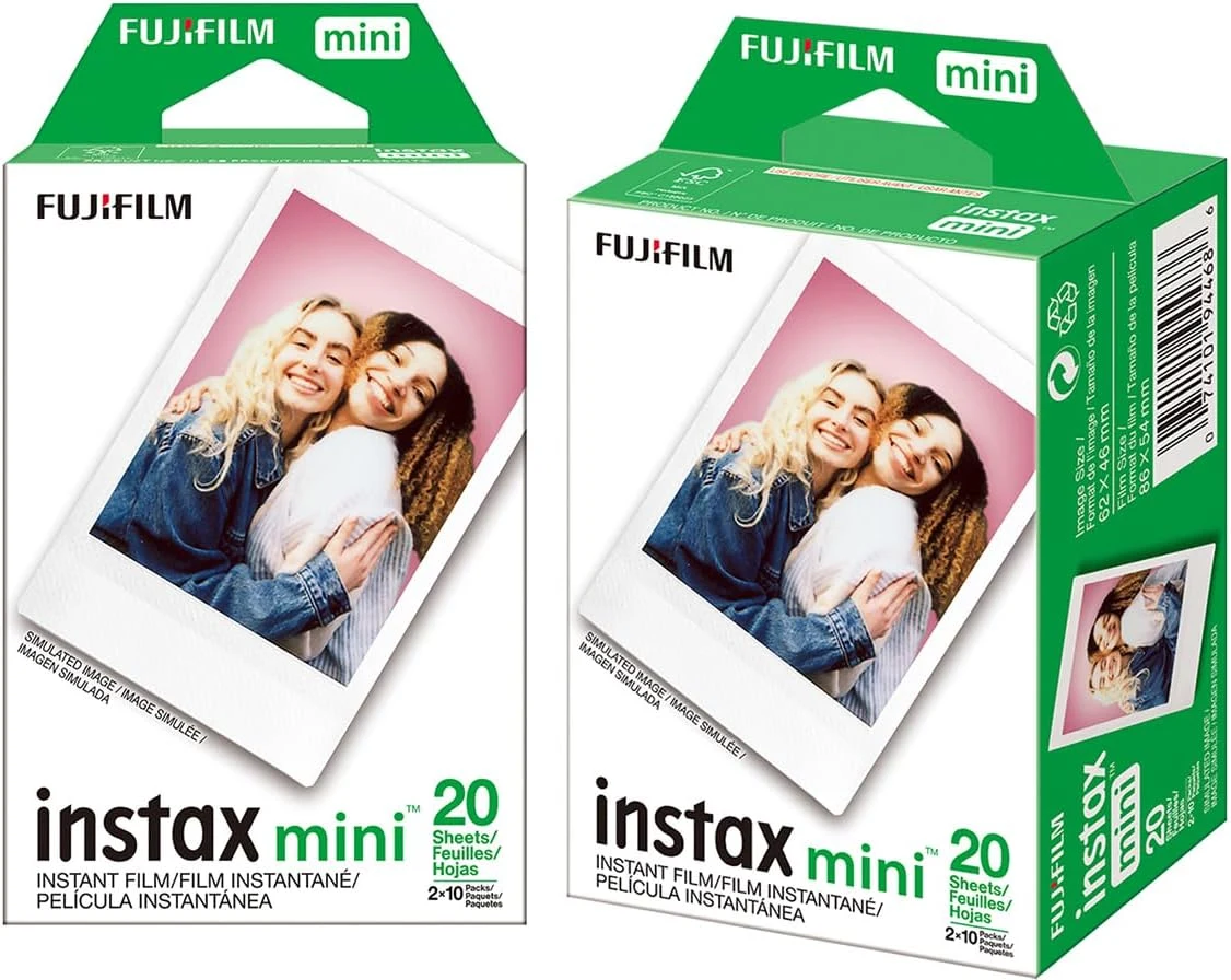 13. Fujifilm Instax Mini Instant Film (20 Exposures) — Color Pack