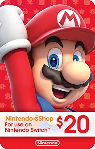 18. Nintendo eShop Gift Card — $20 Digital Code
