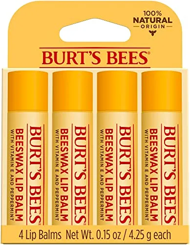 7. Burt's Bees Beeswax Lip Balm (4-Pack)