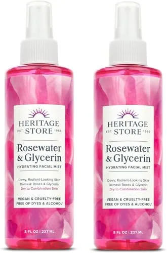 11. Heritage Store Rosewater Facial Mist (4 oz)