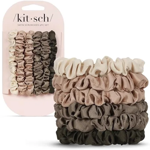 16. Kitsch Satin-Lined Scrunchies (3-Pack)
