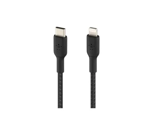 3. Belkin BoostCharge USB‑C to Lightning Cable (3 ft)