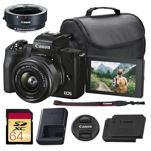 13. Canon EOS M50 Mark II Mirrorless Camera