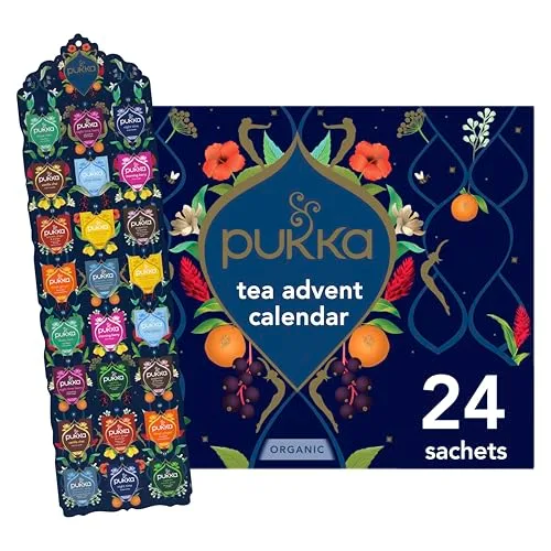 8. Pukka Herbs 24‑Day Organic Tea Advent Calendar