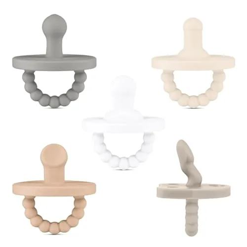 18. BIBS Pacifier & Silicone Teether Starter Set