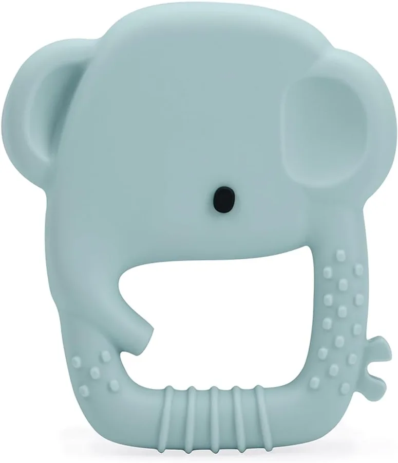 10. Loulou Lollipop Silicone Teether (textured ring)