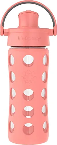 13. Lifefactory 12 oz Glass Bottle with Silicone Sleeve (Kids)