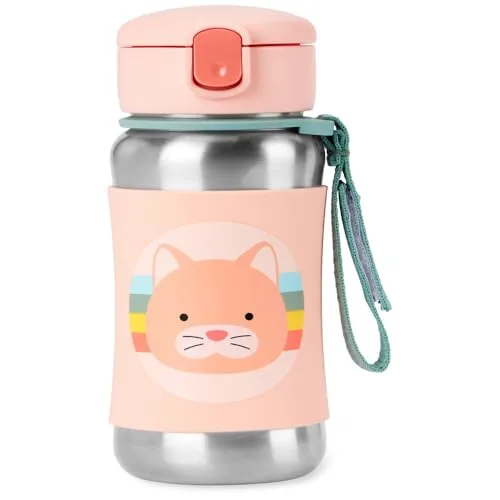 9. Skip Hop Zoo Stainless Steel Insulated Water Bottle (Kids)