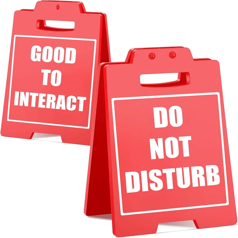 11. Do Not Disturb Double-Sided Office Desk Sign