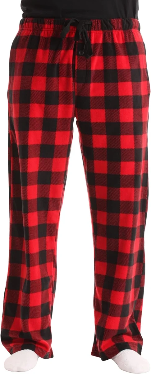 19. #followme Buffalo Plaid Fleece Pajama Pants