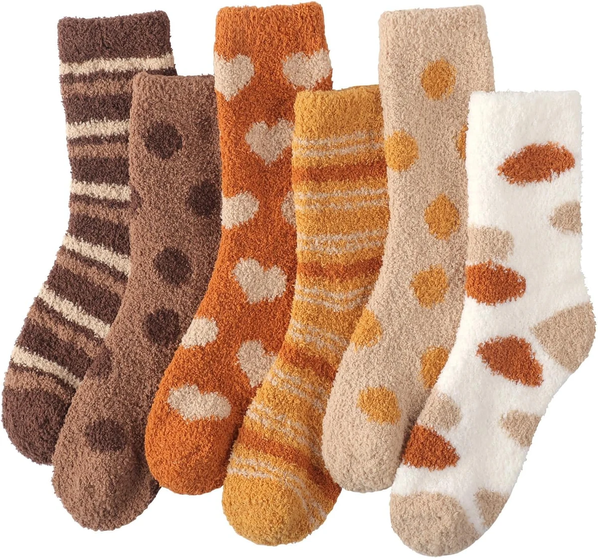Toes Home Fuzzy Socks (6 Pairs)