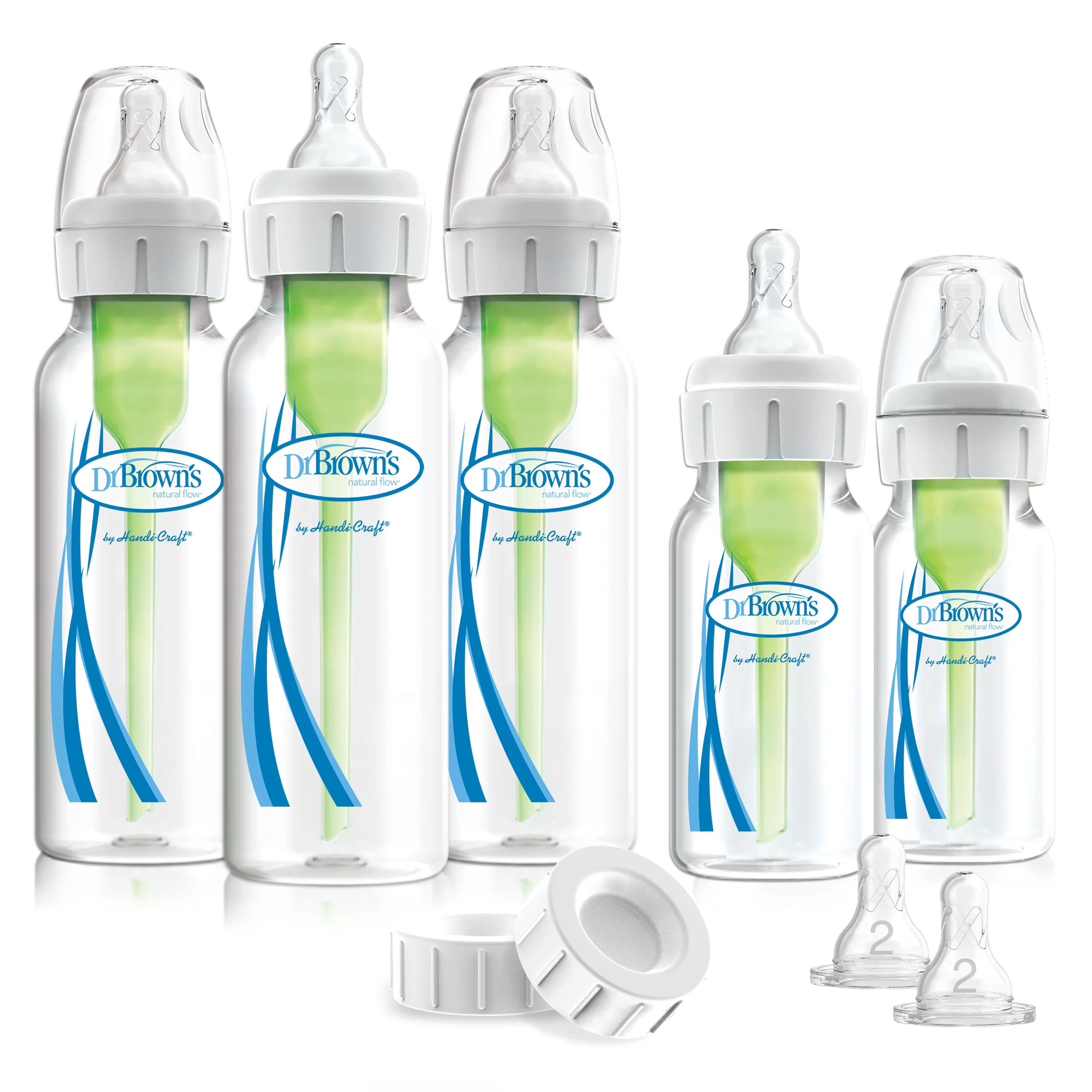 6. Dr. Brown's Options+ Anti-Colic Baby Bottles (Set)