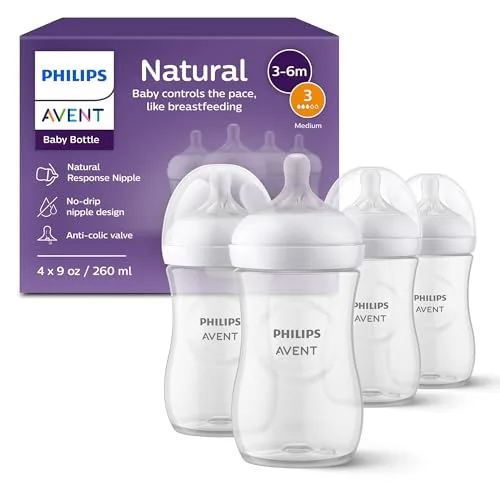 7. Philips Avent Natural Response Baby Bottle (Pack)