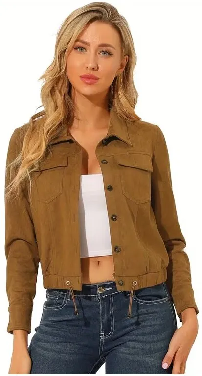 TAHARI Kora Faux Suede Bomber