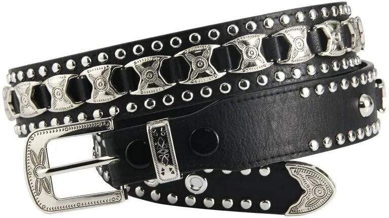 32. Studded Western Concho Belt