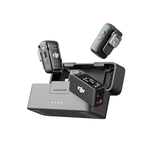 6. DJI Mic 2 Wireless Microphone (2 TX + 1 RX + Charging Case)