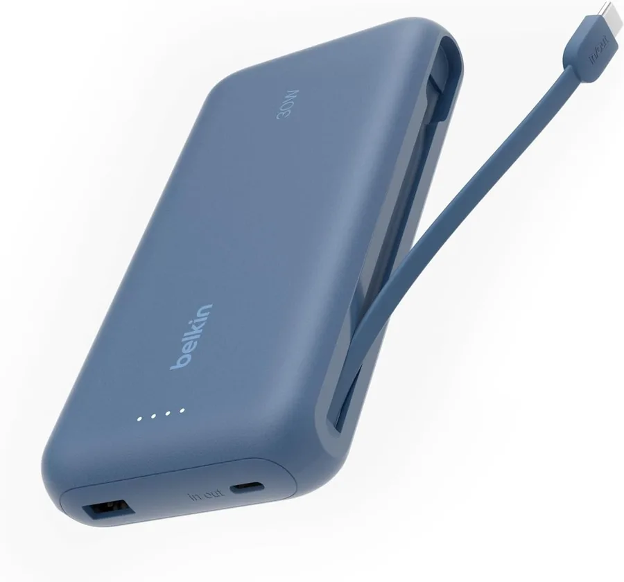 9. Belkin 20,000mAh 30W USB-C Power Bank
