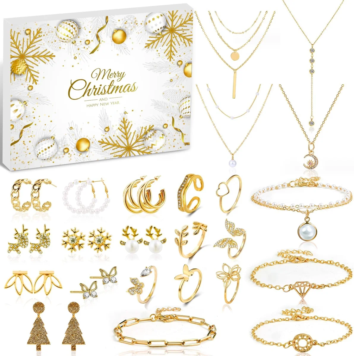 24-Day Gold Jewelry Advent Calendar 2026