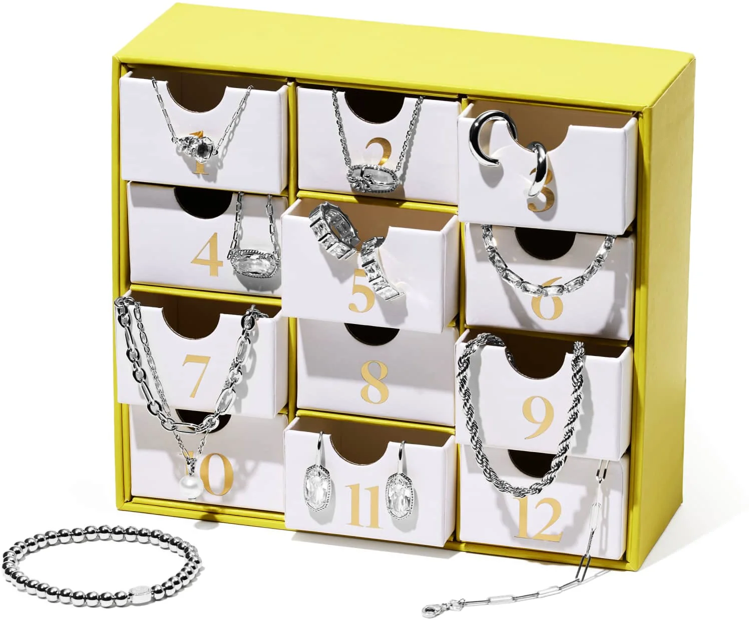 Kendra Scott 2026 12 Days of Joy Silver Bestsellers Box