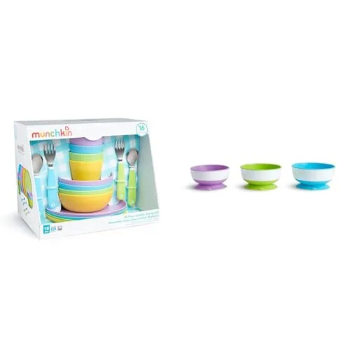 18. Munchkin Stay Put Suction Plates (Toddler to Kindergarten)