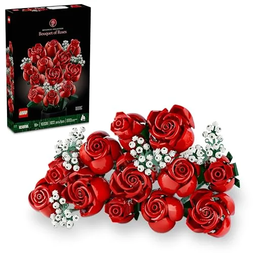 8. LEGO Botanicals Bouquet of Roses (10328)