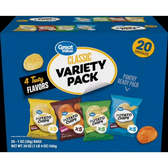 15. Walmart Great Value Snack Variety Pack