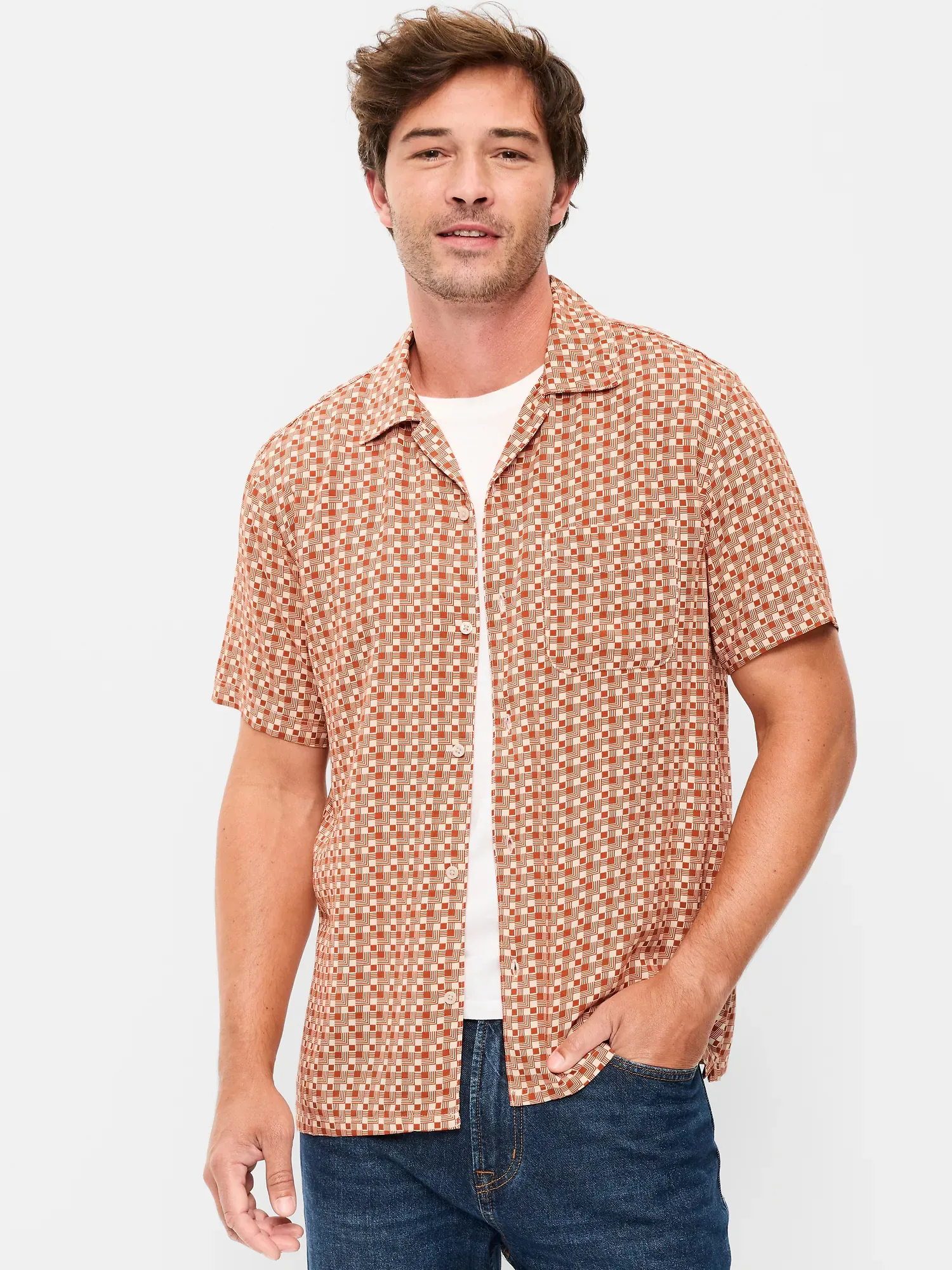 16. Banyan Tree Aloha (Men's) Classic Hawaiian Shirt — Old Navy Collaboration