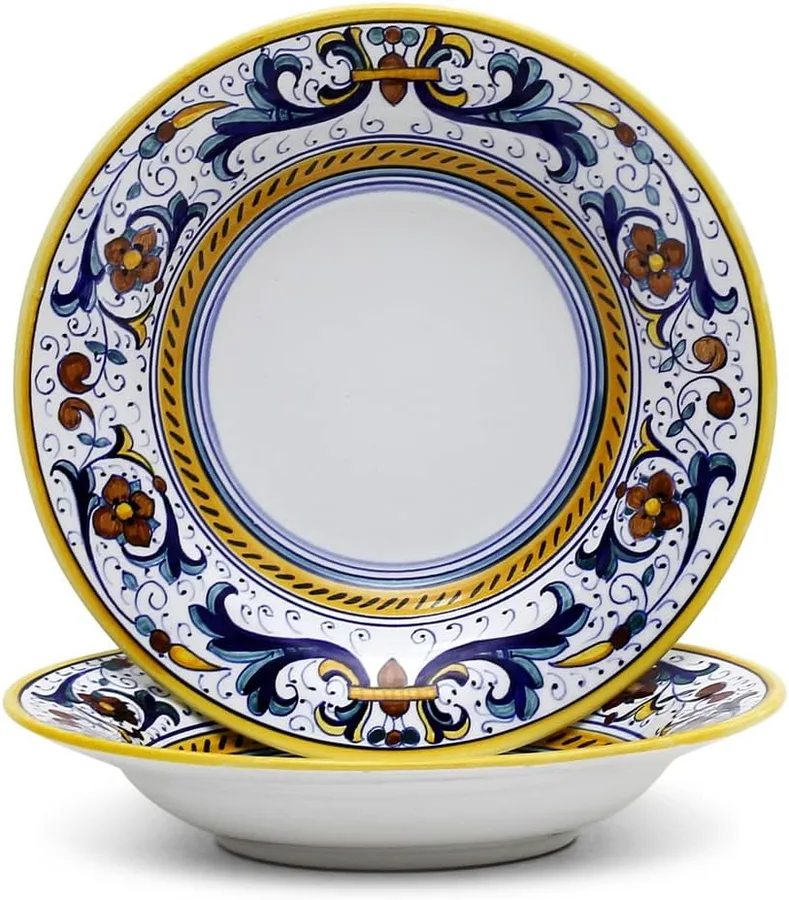 16. Deruta Hand-Painted Ceramic Pasta Bowl (Deruta Artisans)