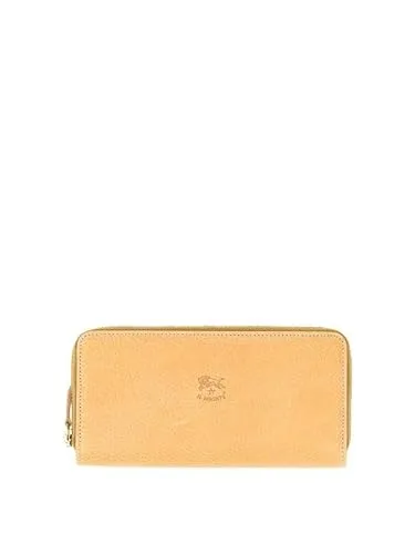 18. Il Bisonte Small Zip Leather Wallet