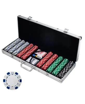 4. Trademark Poker 500 Chips 15g Clay Laser Las Vegas Set (500‑piece poker chip set)