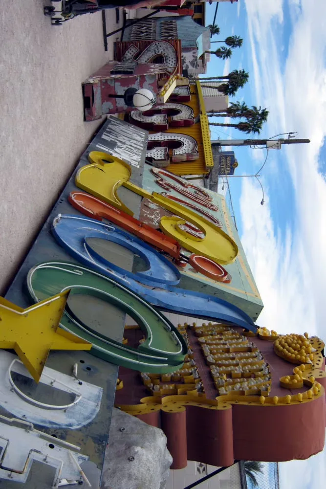 10. Vegas Neon Photo Print on Metal (Displate-style Vegas strip metal print)